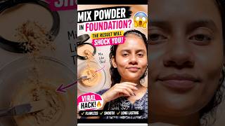 This Foundation Hack Actually Works! 🤯Flawless Base in Seconds! 😱✨ #foundation #hack #makeup #yt