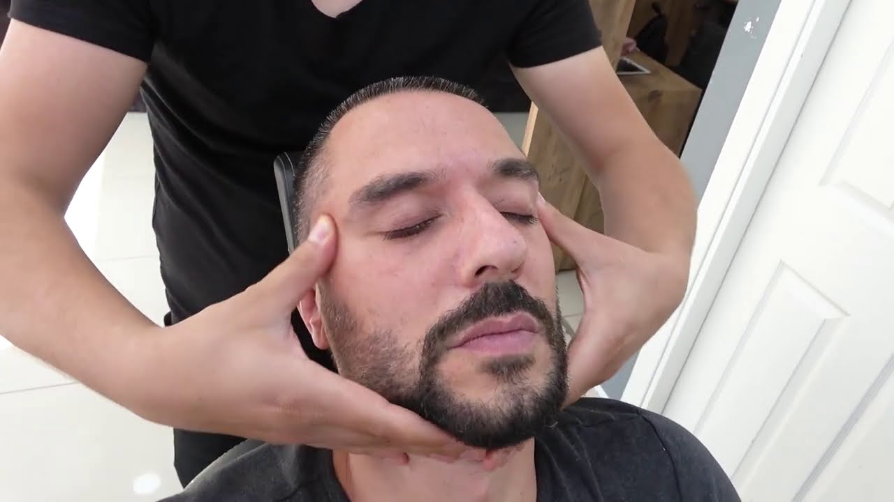 ASMR Turkish Barber Massage to Famous Movie Star Emir Benderlioğlu