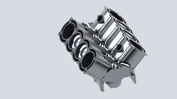 Solidworks Engine Block Design part 1 - Speedart - SVADesign