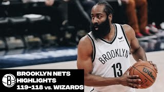 Brooklyn Nets Highlights vs. Washington Wizards | 1\/19\/22