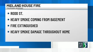 Everyone accounted for after Midland house fire