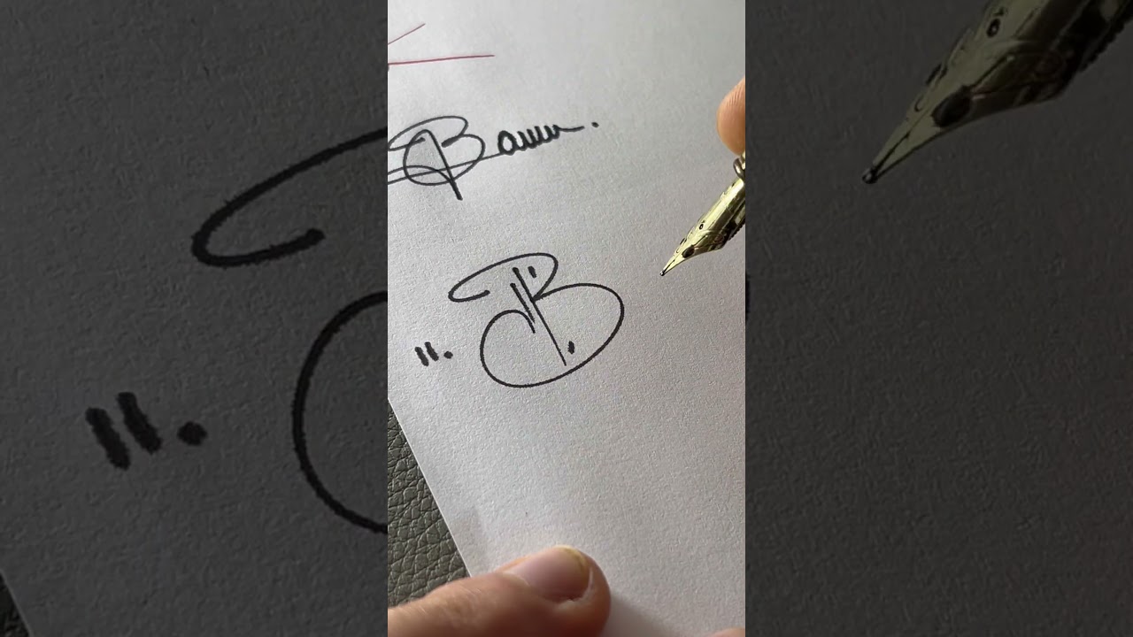 How to sign the letter B?❤️
