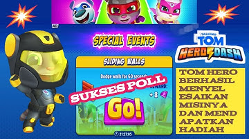 Special events tom hero sliding walls - game talking tom hero dash full screen