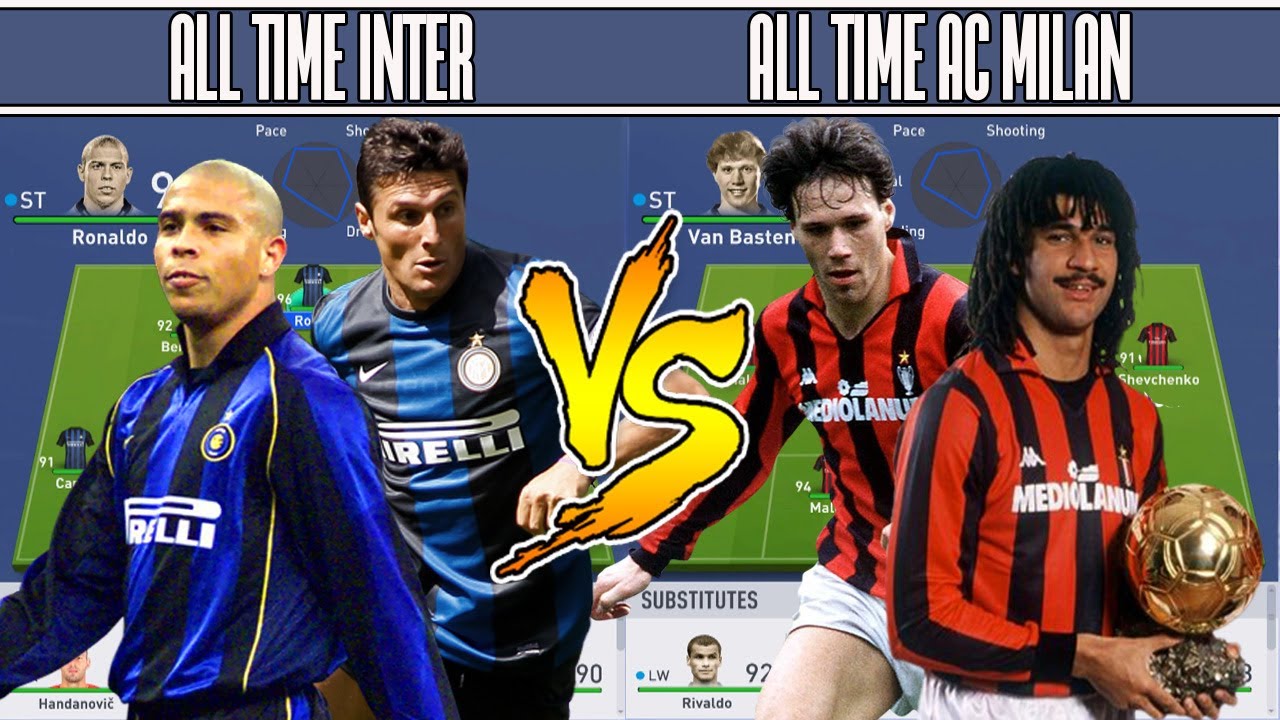 INTER MILAN ALL TIME VS AC MILAN ALL XI - FIFA 19 EXPERIMENT - YouTube
