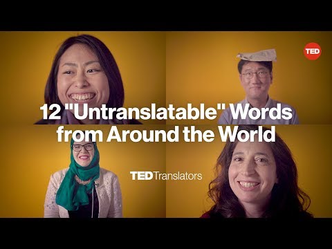 Video: 20 Mere Awesomely Untranslatable Ord Fra Hele Verden - Matador Network