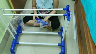 How to assemble cloth dryer stand