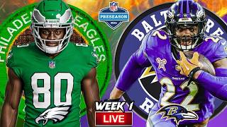 🏈 Eagles vs Ravens, ULTIMATE Live Stream Reactions | Preseason Week 1