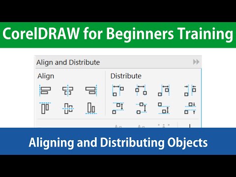 CorelDRAW for Beginners Aligning and Distributing Objects Tutorial