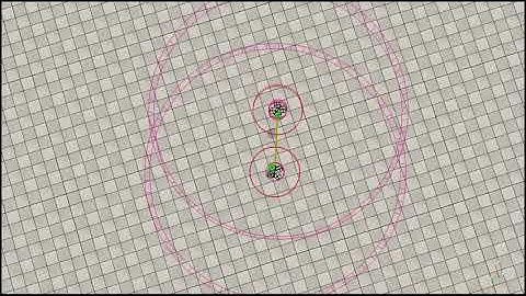 Coherent MAV swarming - Basic cohesion algorithm (2 MAVs)