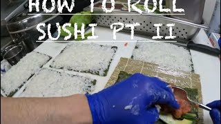 POV: Making A Sushi Boat Part II (Sushi Rolling)