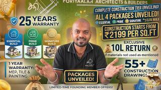 Construction Specification 2026 Explained 🏗️ | Starting ₹2,199/sq.ft | Poriyaalan Architects