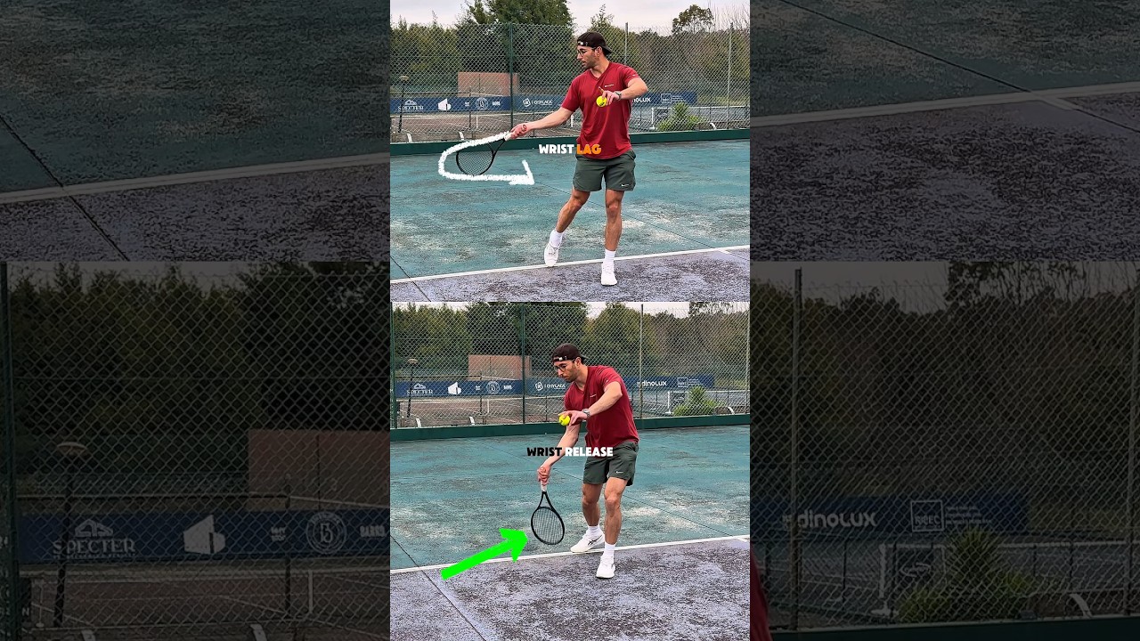 Forehand: Wrist Lag vs Easy Topspin. 