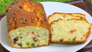 Bakery Style Fruit Cake Recipe ❤️ | Soft, Spongy and Delicious Fruit Cake 🍰 | Vanilla Fruit Cake