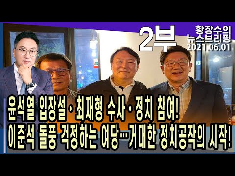 2부: 윤석열 입장설・최재형 <strong>수사</strong>・정치 <strong>참여</strong>! 이준석 돌풍 걱정하는 여당…거대한 정치공작의 시작! (2021.06.01) [정치분석]