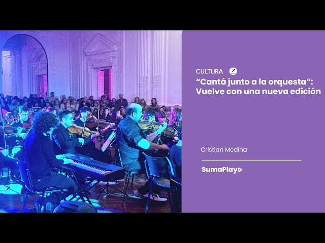 “Cantá junto a la orquesta” Vuelve con una nueva edición