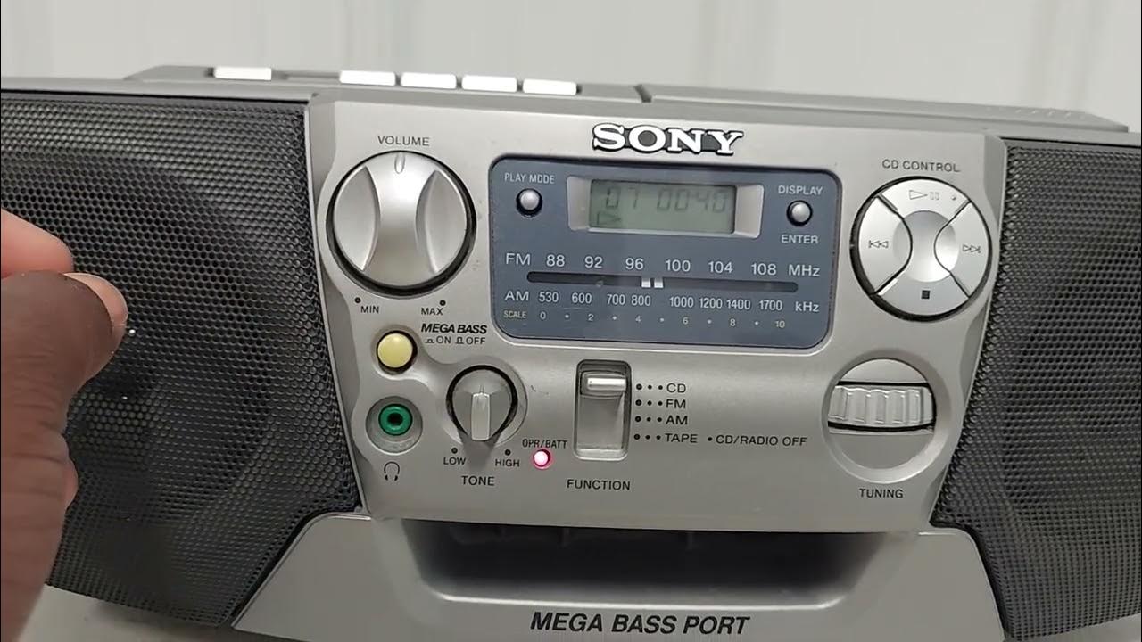 SONY CFD-V17 CD RADIO CASSETTE-CORDER - YouTube