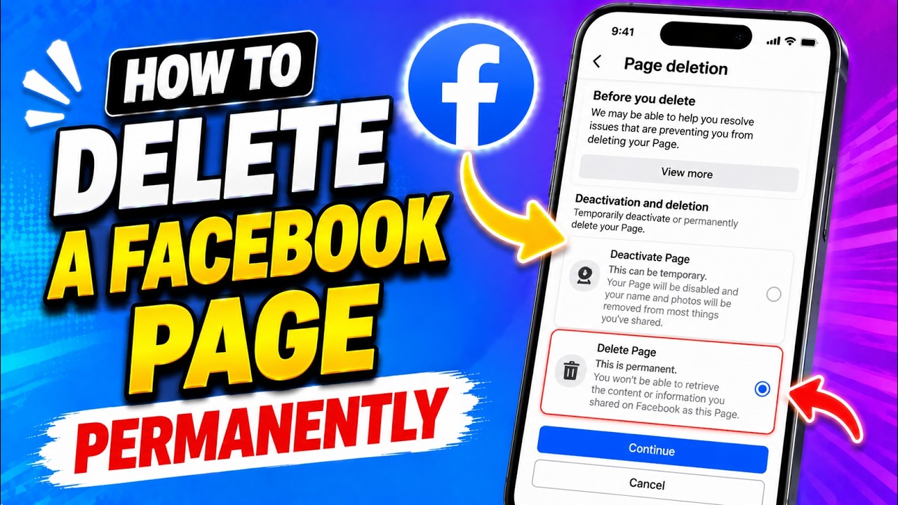 How to Delete a Facebook Page Permanently (2026 Method) - YouTube
