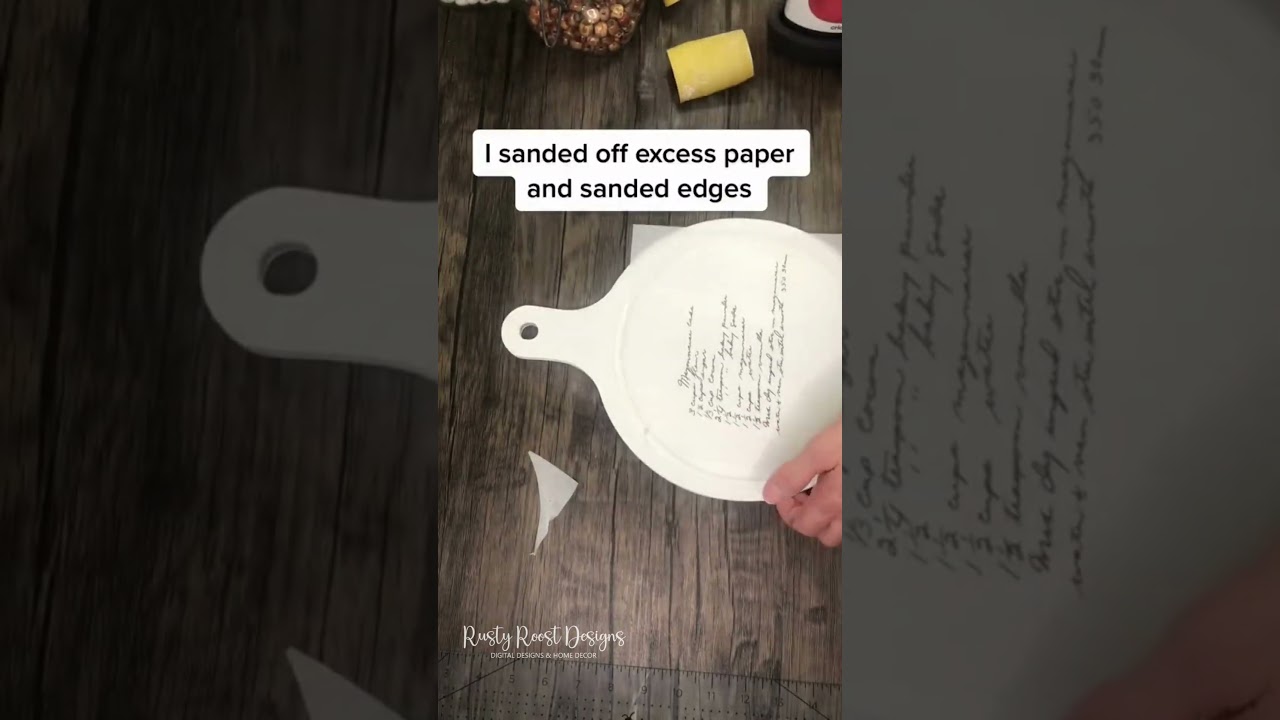 DIY keepsake with a loved ones handwriting. 