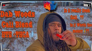 THCA Maui Wowie HTE DABWOODS Cali Blend  2G Disposable Review!! Smoking On A Snowy Cliff