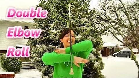 Double Elbow Roll - Novice Baton Twirling - How to Twirl a Baton - Baton Twirling Tutorial
