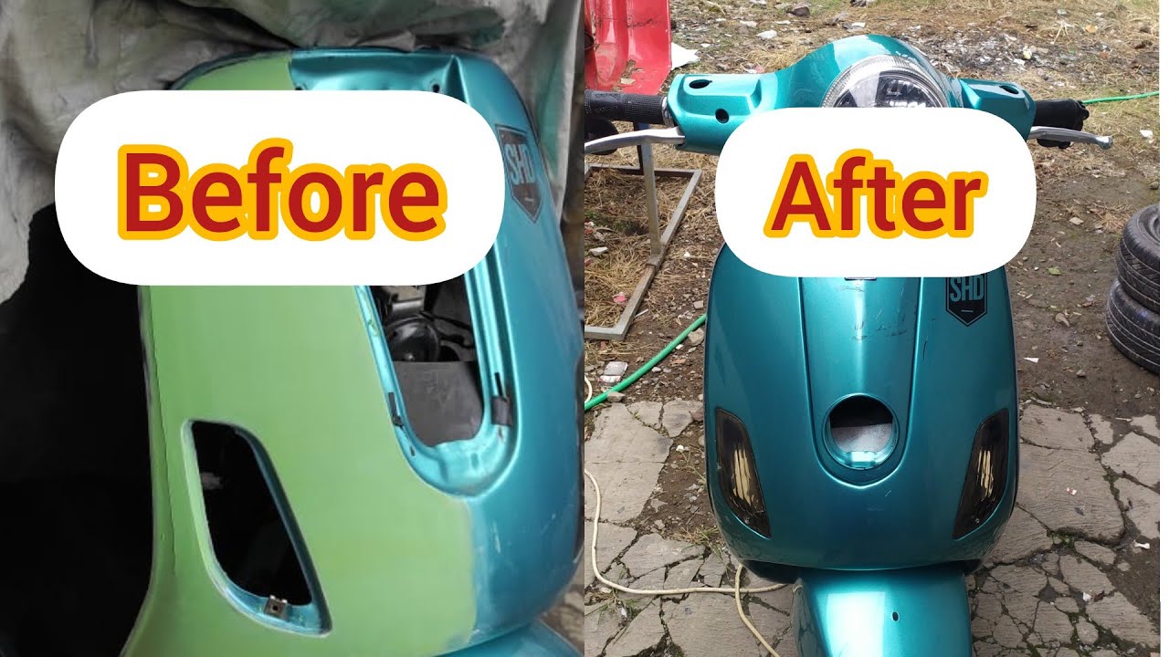 #repaintvespamatic #catvespa lanjutan, repaint vespa matic lx150 | cat