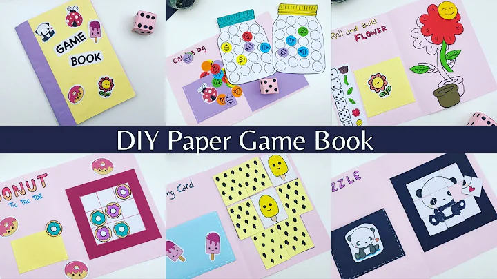 5 Easy Paper gaming book / DIY cute gaming book idea / Paper Toys