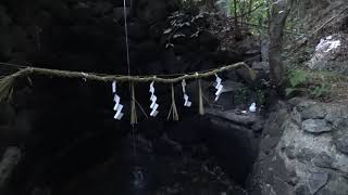 辰五郎大明神の行場　滝行の場所　大神神社の狭井神社近く