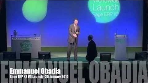 Emmanuel Obadia Full Keynote at Sage ERP X3 V6 Worldwide Launch