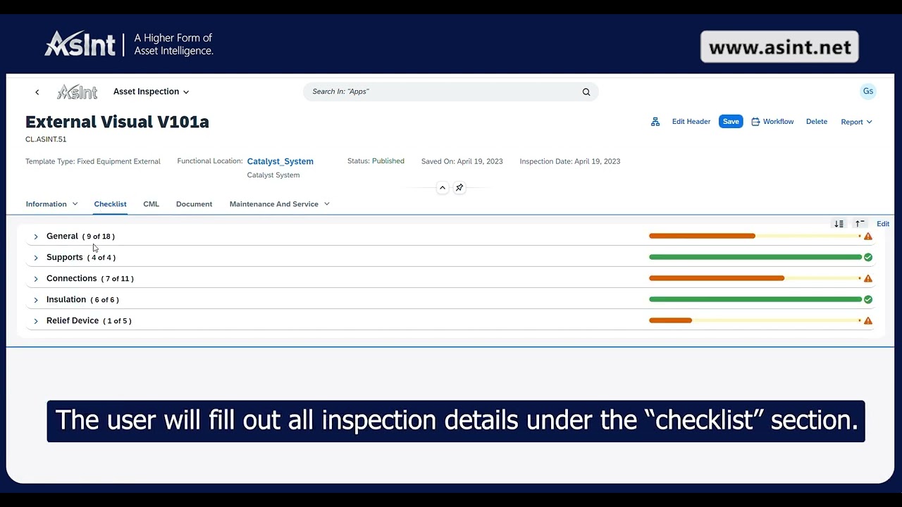 AsInt- Asset Inspections