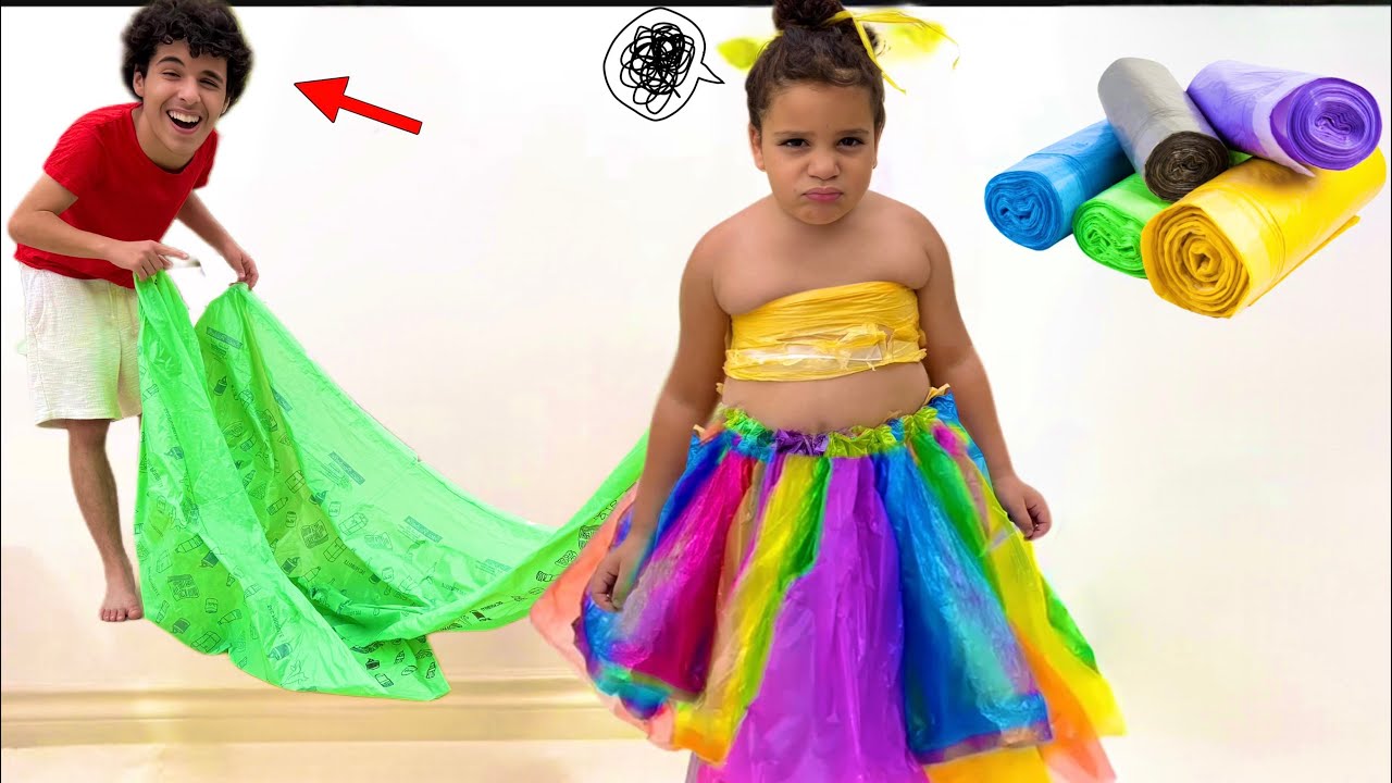 Mon frère m’a préparé une robe poubelle