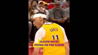 JAXSON HAYES DIVING ON THE FLOOR