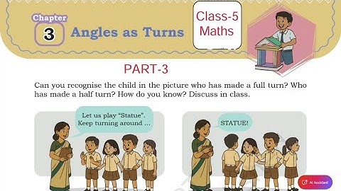 (PART-3) Angles as Turns/  class 5 maths NCERT chapter 3/ Explanation and solution by KV teacher