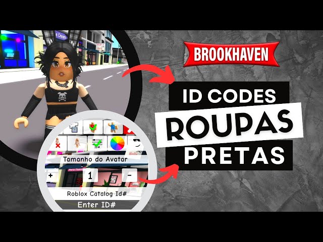 COMO ADICIONAR CÓDIGOS ID DE ROUPAS +10 CÓDIGOS DE ID DE ROUPA PARA  BROOKHAVEN 🏡 RP ROBLOX 🤩 