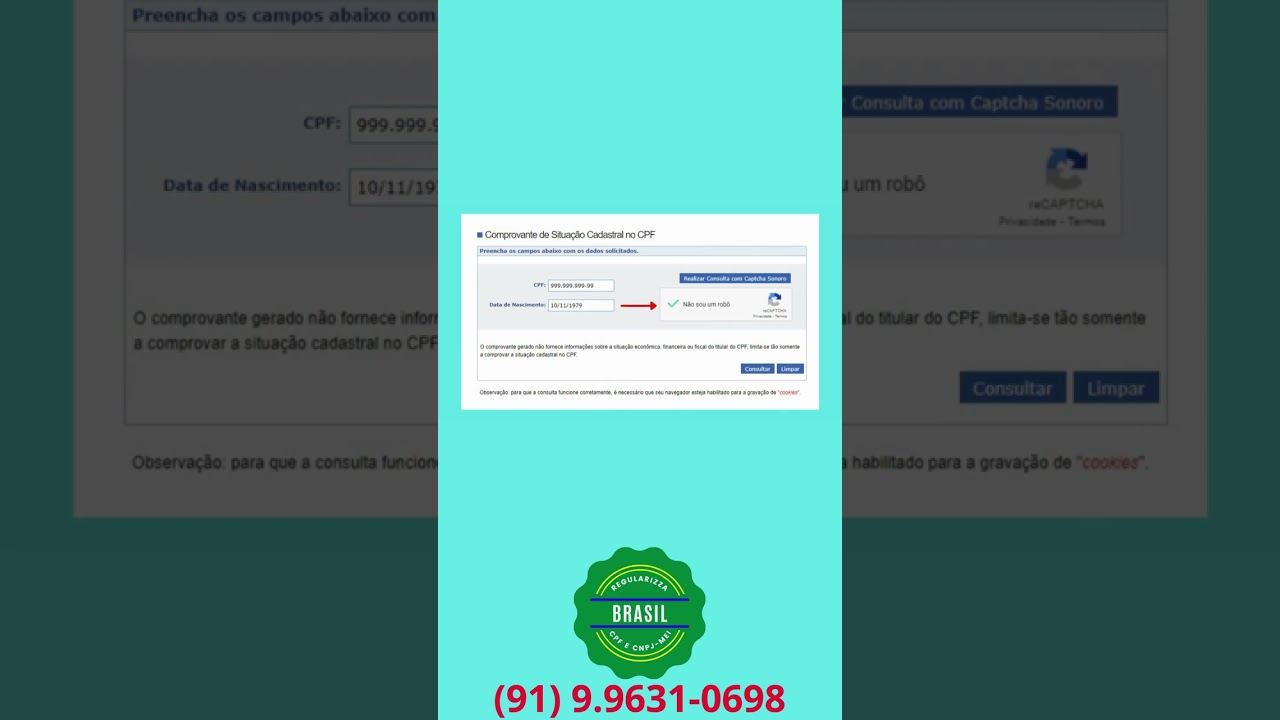 Consulta CPF Receita Federal 
