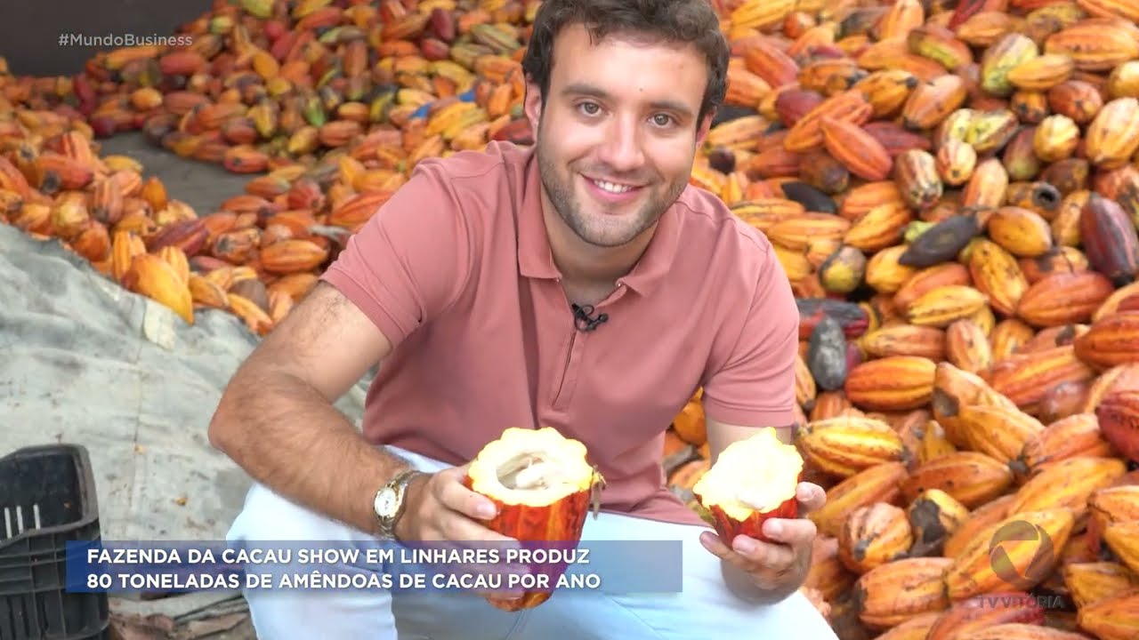 Amêndoas premiadas e fábrica da Cacau Show, em Linhares