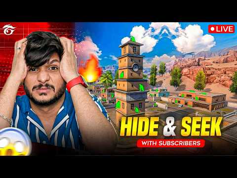 Hide & Seek With Subscribers 😱 Free Fire Telugu Live - Hyper King #shortslive #short