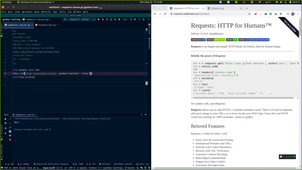 get request (requests python lib) - YouTube
