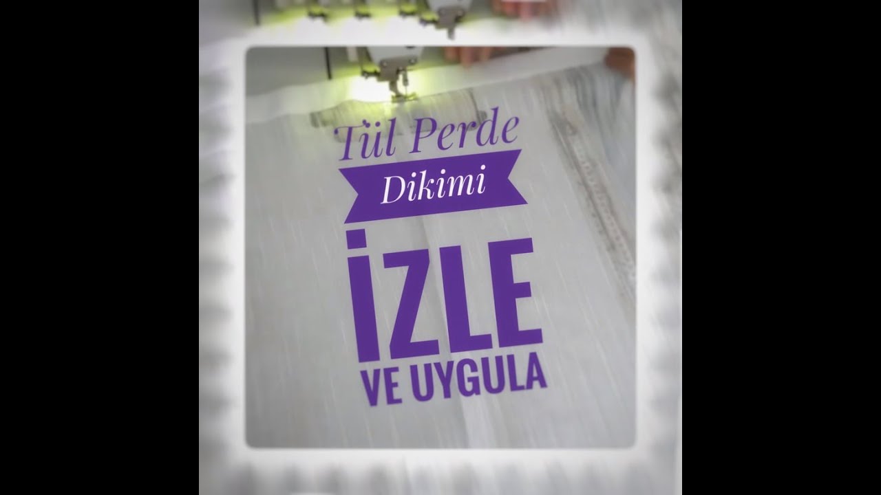 Tül Perde Dikimi nasıl yapılır - 1x3 ve 1x2.5 tül perde dikimi ❤️