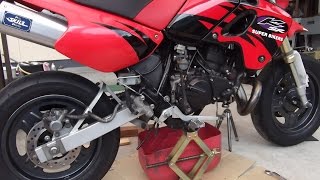 Kawasaki KSR-II 【トランスミッションオイル交換】ド素人DIY!!