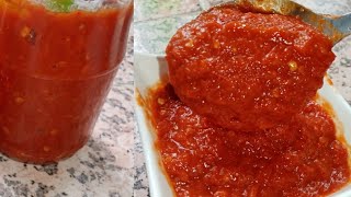 هريسة منزلية ناجحة وسريعة التحضير ، ب3مكونات فقط، ماليوم ماغاتبقايش تشريها harissa recipe