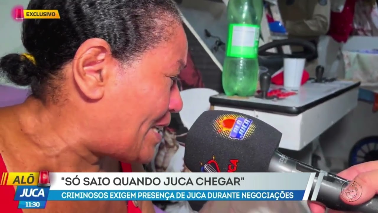 Juca entra em casa e liberta família: criminosos exigem a presença de Juca durante a negociação