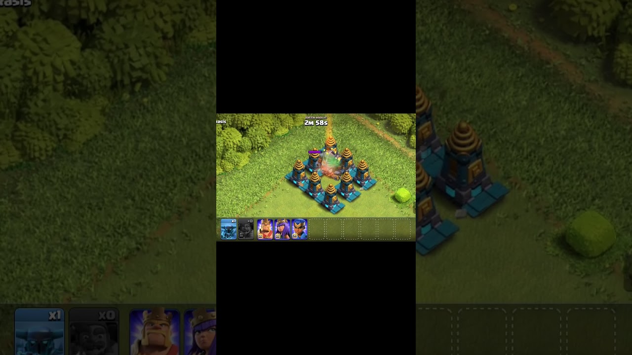 HIDDEN MEGA TESLA TOWER VS ALL TROOPS MAX LEVEL 