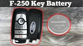 How To Replace A 2017 - 2024 Ford F-250 Remote Key Fob Battery - Remove & Change F250 Key Batteries