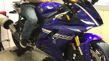 2017 Yamaha r6 full akrapovic racing GP system dyno tune