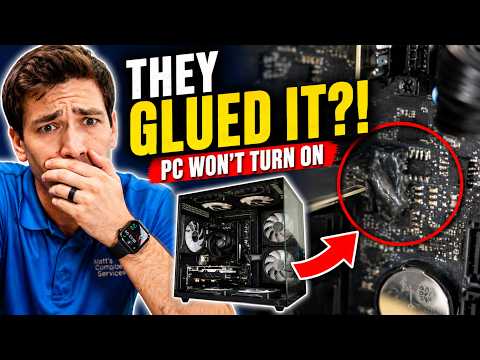 This PC Wouldn’t Turn On… and Someone Glued the Parts In