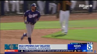 Major league baseball is delaying the start of its season by at least
two weeks because coronavirus outbreak and suspended rest spring
trai...