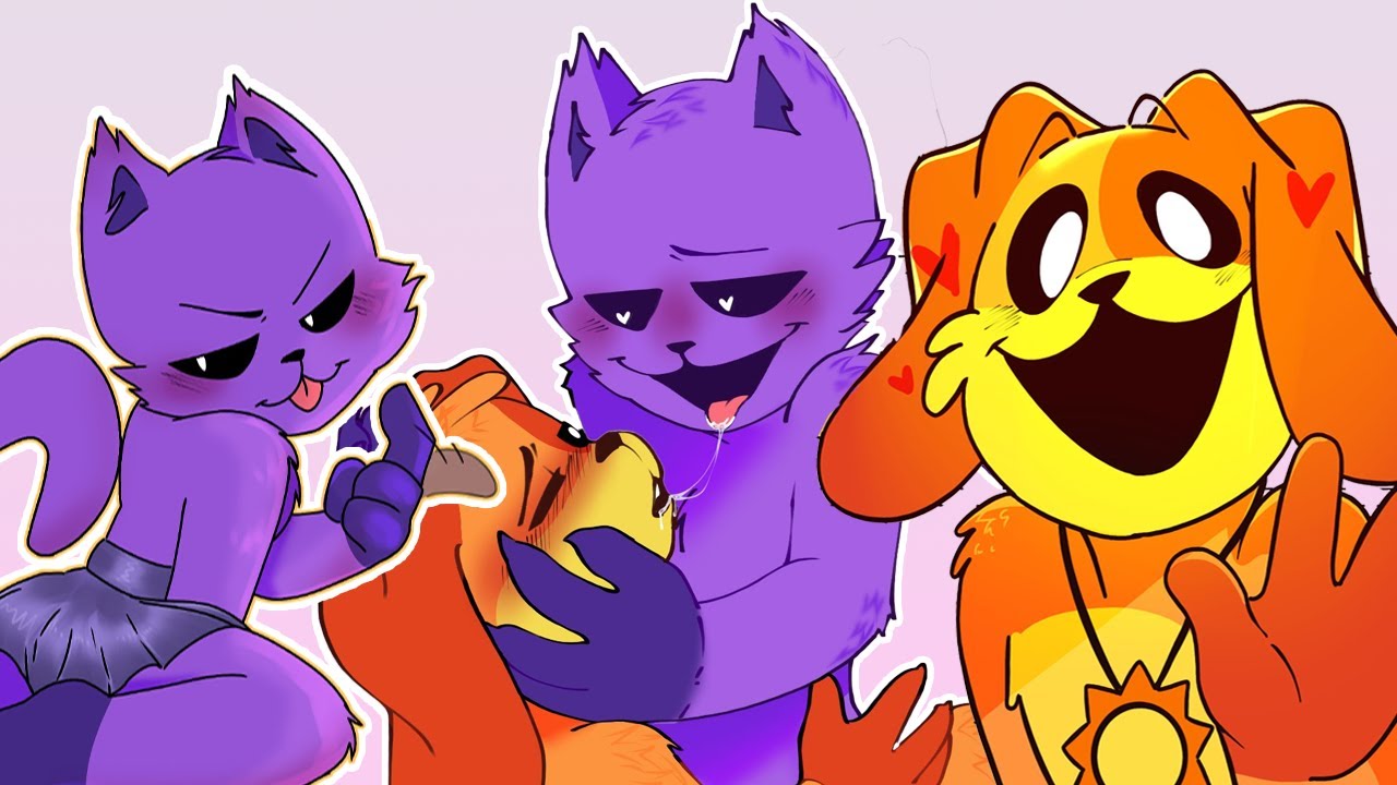 Catnap x Dogday: Слишком много любви, слишком мало места! | Poppy Playtime, глава 4, комикс-дубляж