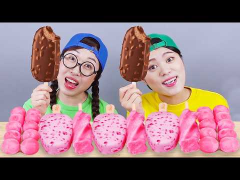 Pink Dessert Ice Cream Eating Sound Donna