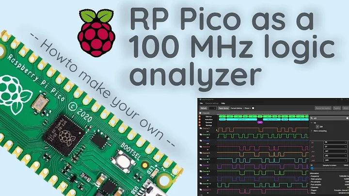Make a 100MHz 24 Channel Logic Analyser from your favorite Raspberry Pi Pico