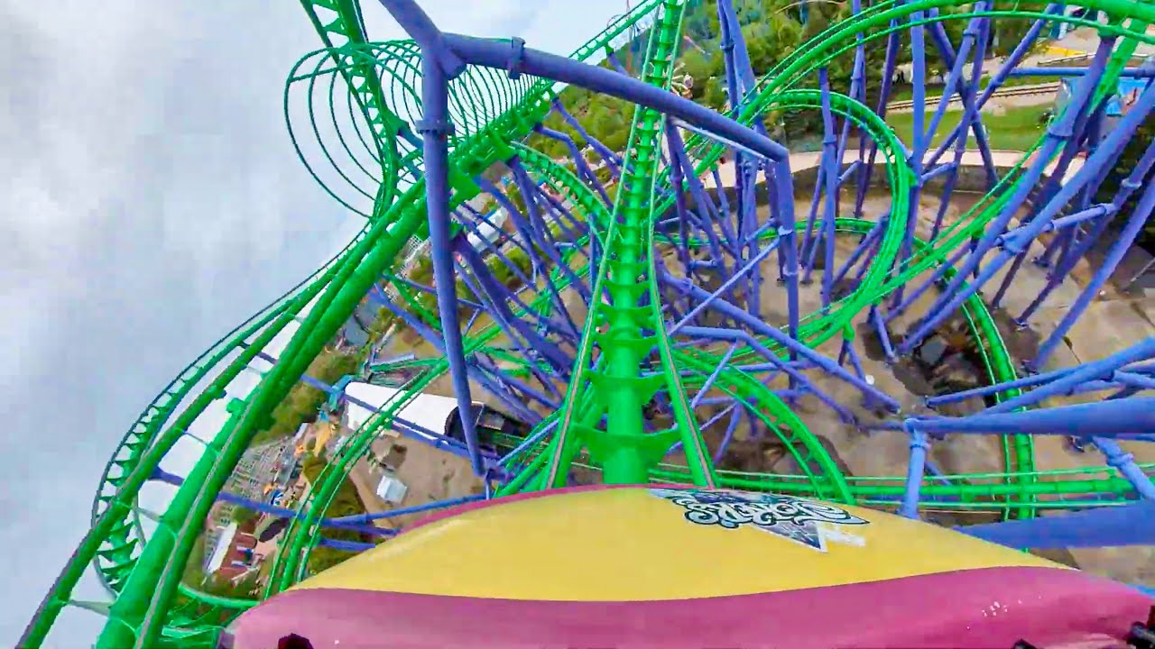 Joker's Jinx - Six Flags America - Onride - 4K - Wide Angle - YouTube